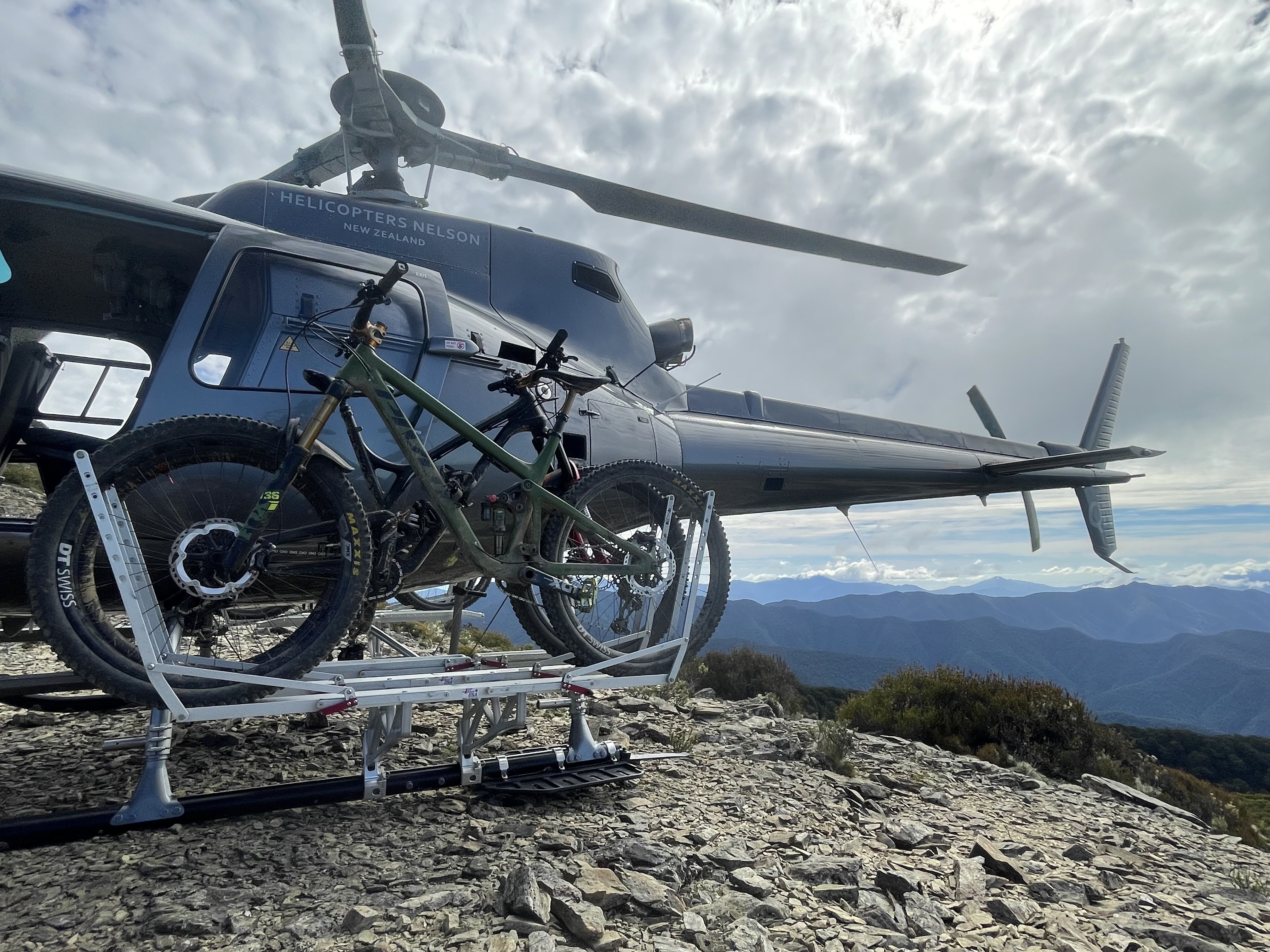 Heli-biking adventure